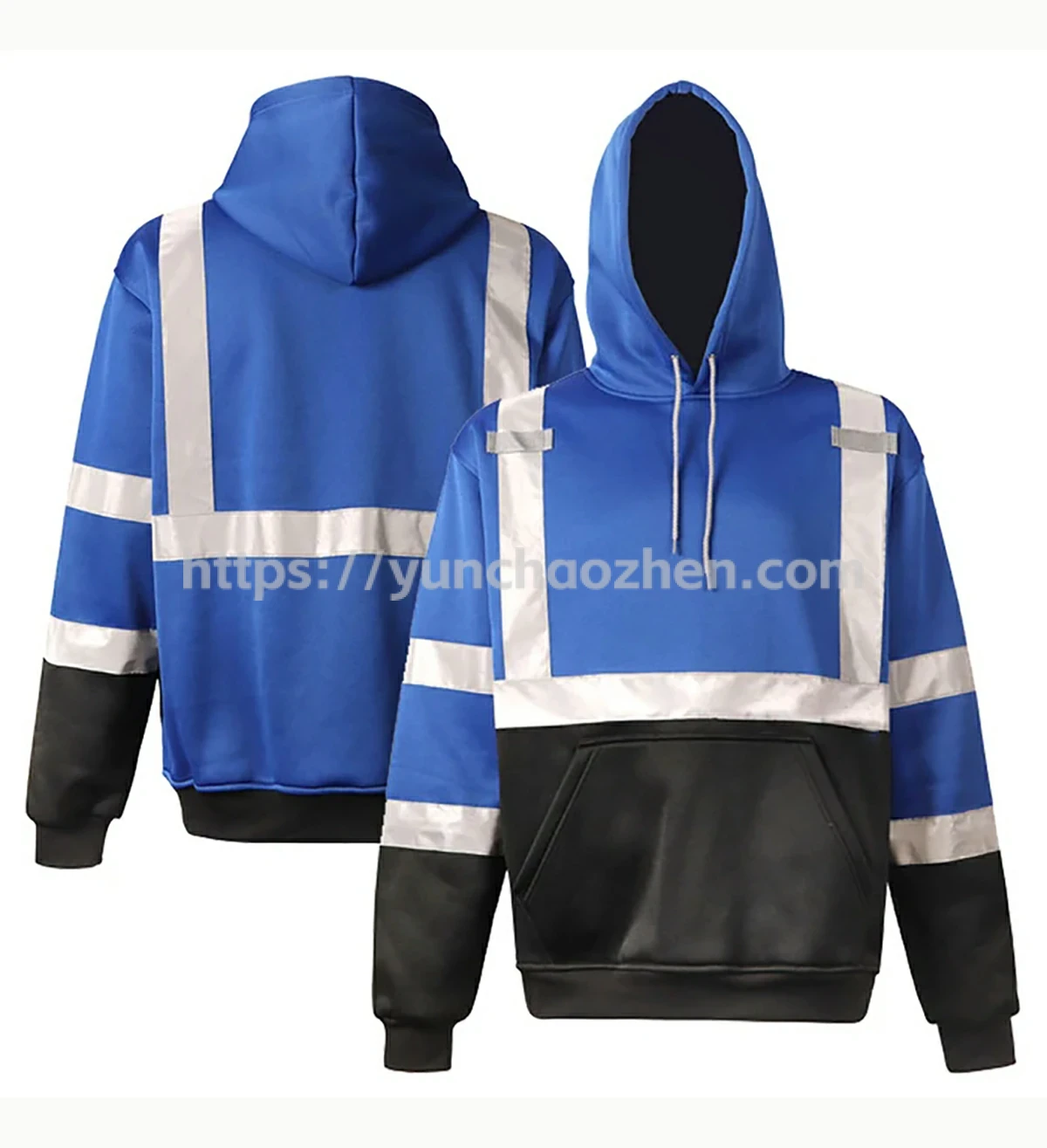Enhanced Visibility Black Bottom Pullover Sweatshirt