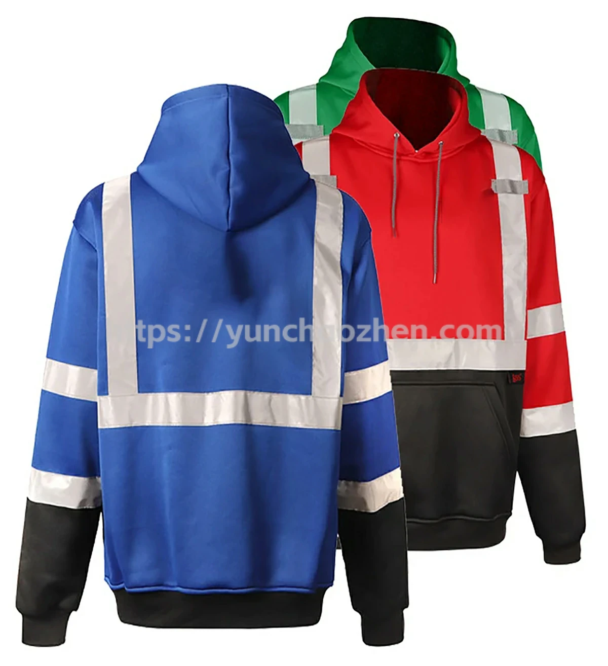 Enhanced Visibility Black Bottom Pullover Sweatshirt4