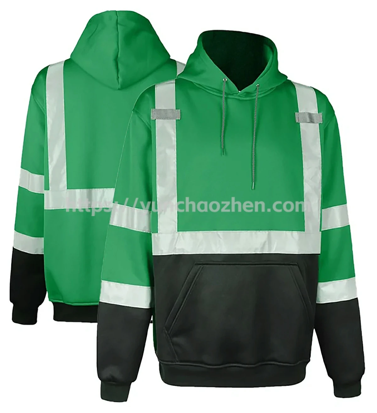 Enhanced Visibility Black Bottom Pullover Sweatshirt5
