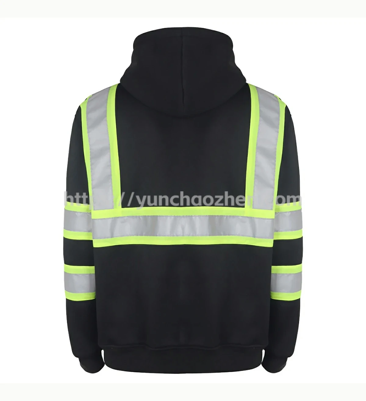 Enhanced Visibility Full-Zip Hoodie Sweatshirt5